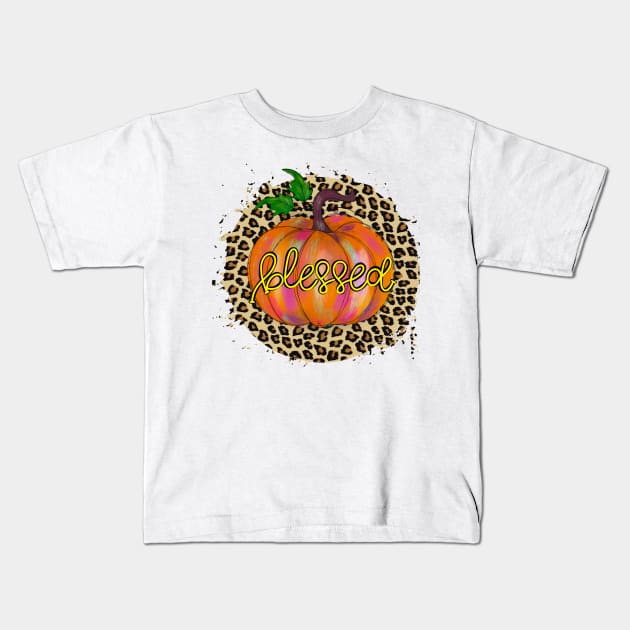 Pumpkin Kids T-Shirt by Satic